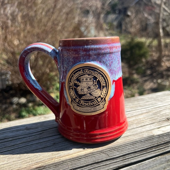 2015 Maryland Renaissance Festival Mug Handmade In USA Grey Fox Pottery Ceramic - Picture 12 of 16